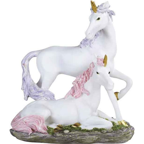 Unicorn In Snow With Stream Fantasy Figurine Statue 9" Long Polystone New Unicorn In Snow With Stream Fantasy Figurine Statue 9" Long Polystone New